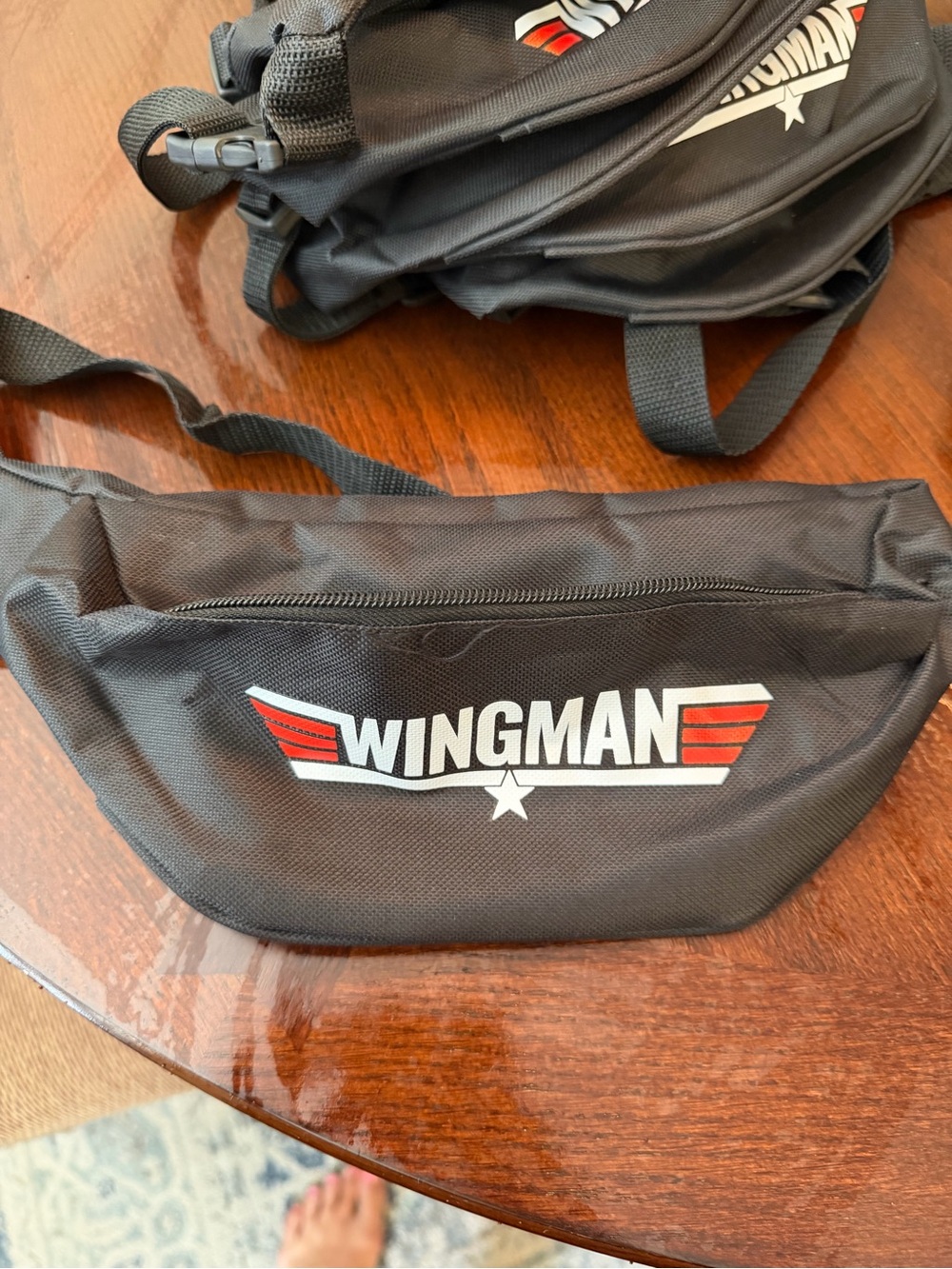Black Waist Pack — Fanny Pack- great for Bach parties